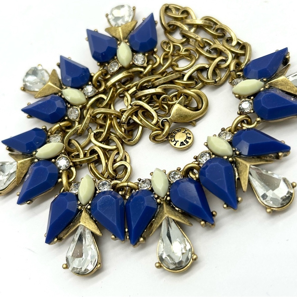 J. Crew Blue Jeweled Necklace